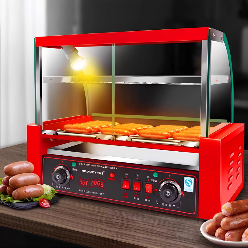 Commercial 7-tube sausage gril - Hot Dog Press review and price